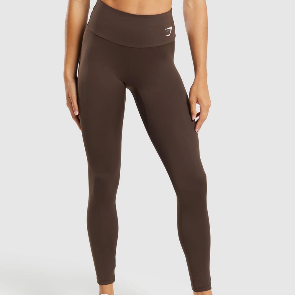 Small Gymshark Chocolate High-Waisted training Leggings